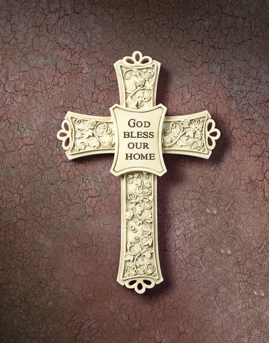 Creative Brands KS429 Tomaso Gift Boxed Cross, Home Blessing 1.00" x 4.50"