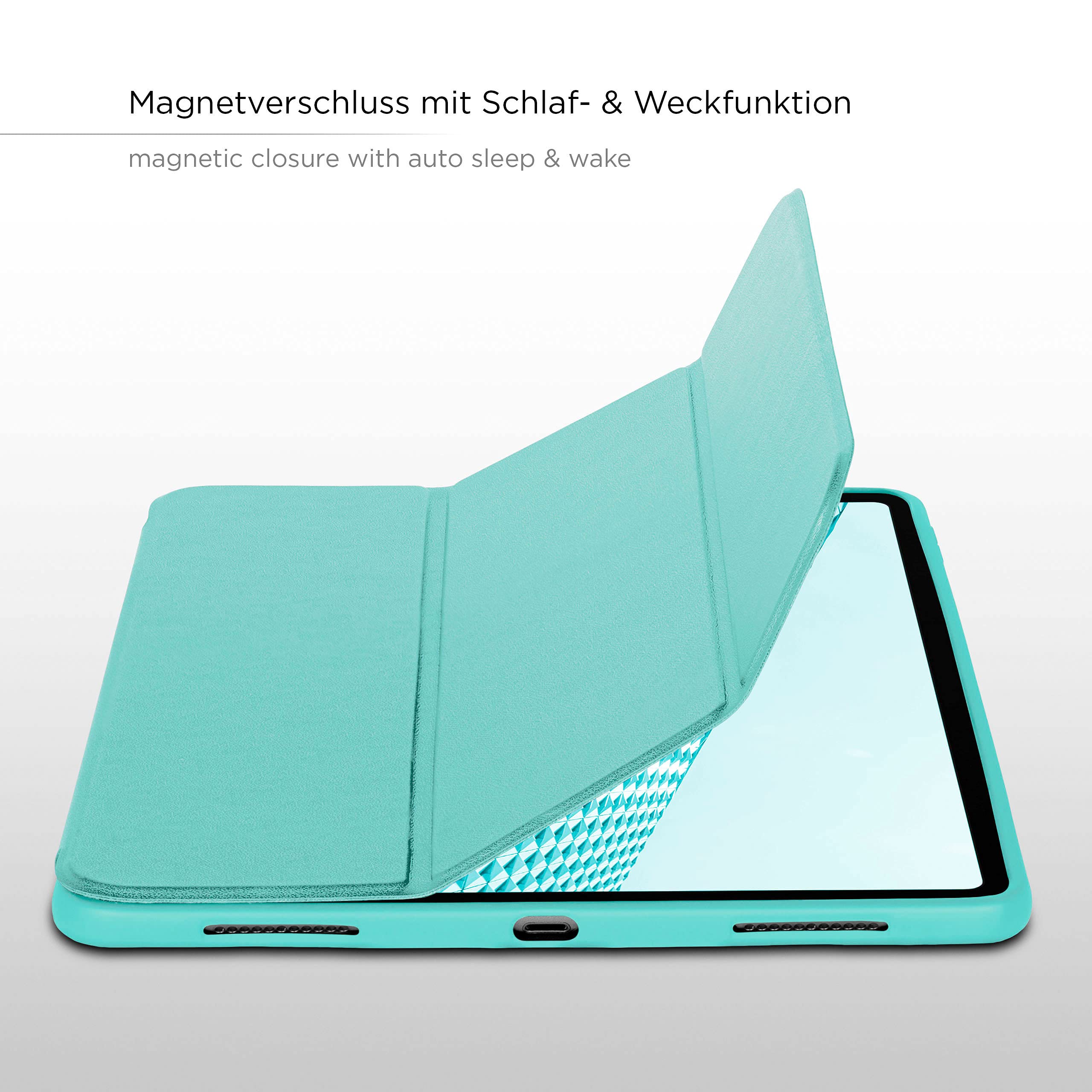 ONEFLOW Hülle Für IPad Pro 11 (2018-2022) – Ultradünn Mit Ständer, Schlaf-/Wachfunktion & Magnet, In Blau