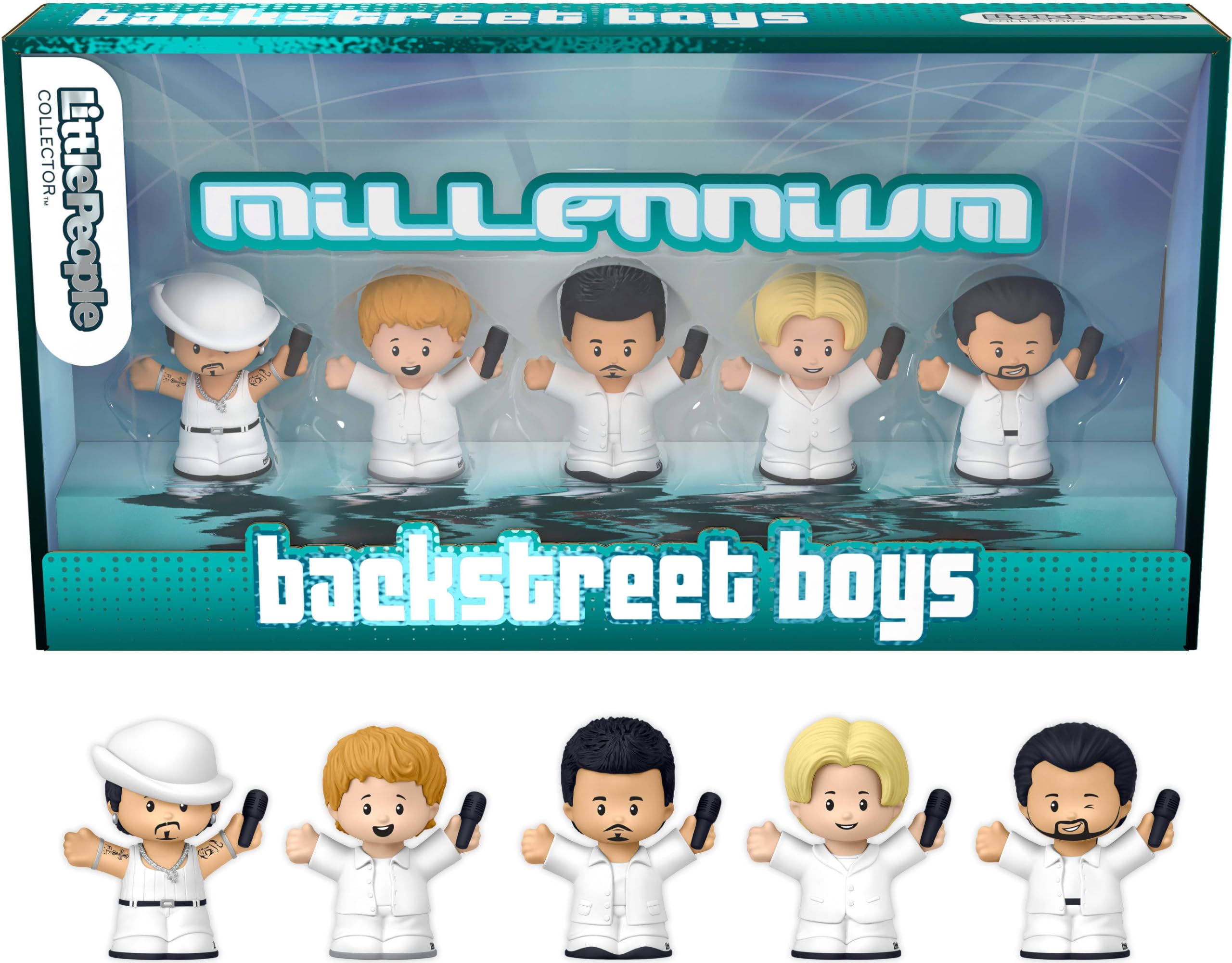 Little People COLLECTOR Backstreet Boys Special Edition Set, 5 Figures, over 6.35cm Tall, Decorative Window Box, for Music Fans