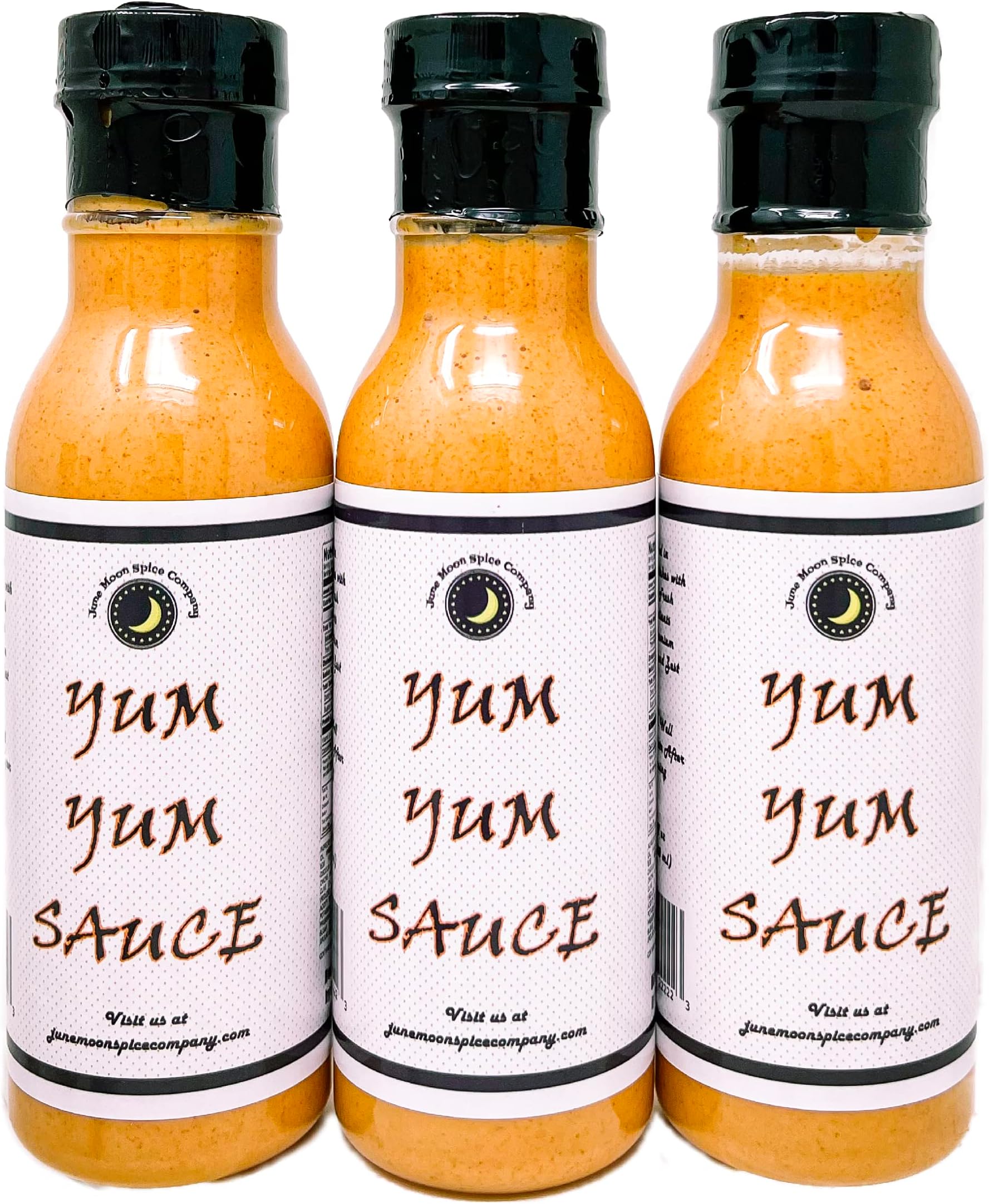Yum Yum Sauce | 3 Pack | 12 Fluid Ounce Bottles with Flavor Lock Caps | Low Cholesterol | Crafted in Small Batches | Premium | Yum Yum Sauce Trio – 3 Bottles of Flavorful Goodness for Every Occasion!