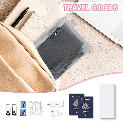 Miniatura 6 de Toplive Estuche para lápices, bolsa de malla transparente para lápices, bolsa de almacenamiento de nailon con cremallera, organizador multifonction,