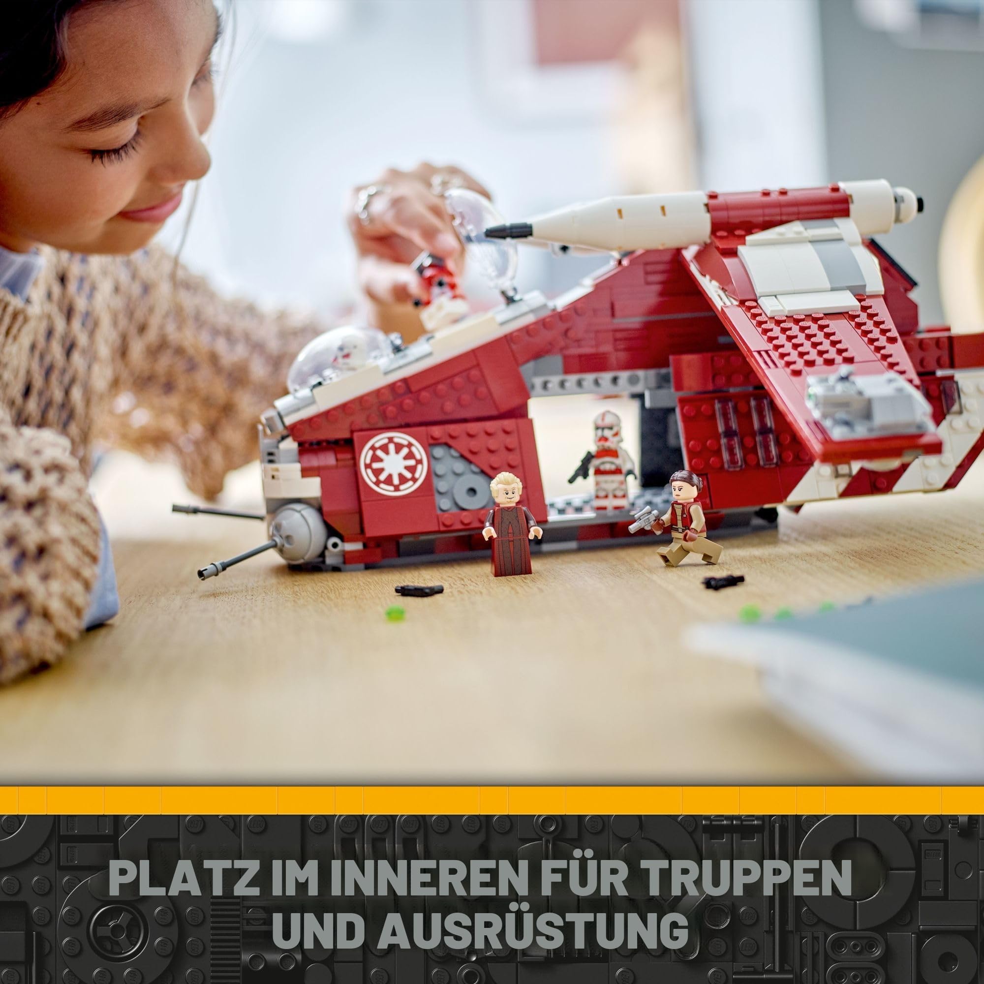 Lego Star Wars - The Clone Wars Coruscant Guard Gunship 75354 - Star Wars Spielzeug zum Zusammenbauen für 9 Jährige, Geschenkidee für Fans inklusive Kanzler Palpatine, Padme und 3 Clone Trooper