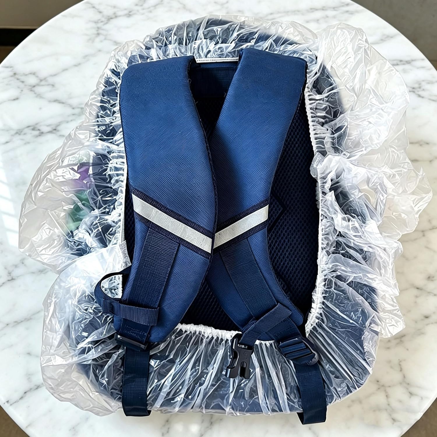 33PCS Disposable Bag Cover for Airplane Under Seat - Backpack Rain Cover, Fit for 25-60L, for Hiking, Air Travel, Commuting