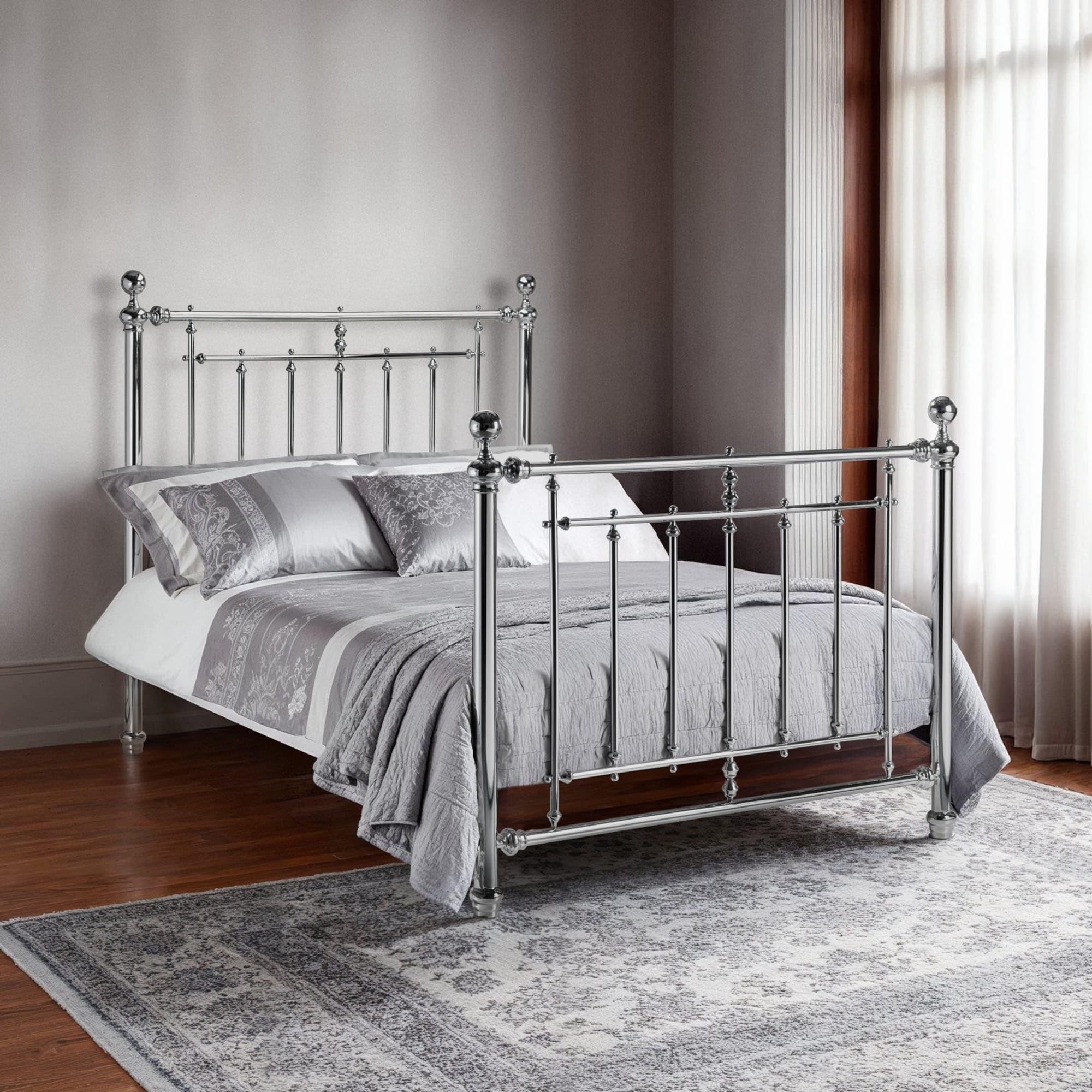 Julian Bowen Empress Chrome Bed - Metal Beds