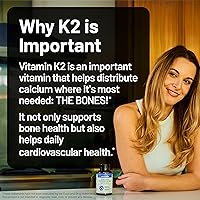 Vista 8 de NatureWise Suplemento de vitamina K2 de 600 mcg con MK-7 100mcg y MK-4 500mcg - Fórmula mejorada biodisponible - Complejo K para la salud ósea