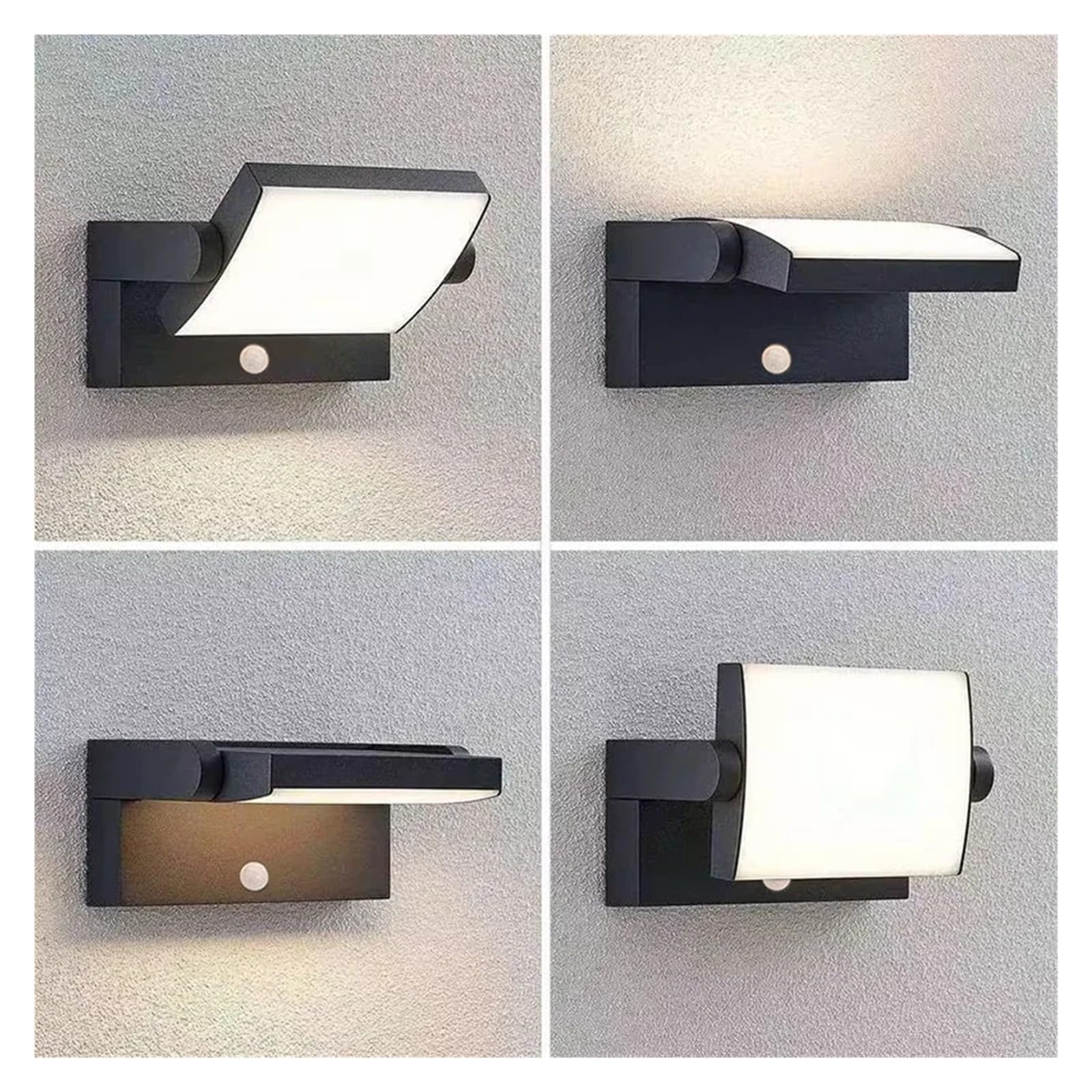 Luces de la calle, Aplique LED exterior de 24 W, resistente al agua (IP65), con sensor de movimiento. Lámpara de pared moderna for interiores, balcones, porches y jardines.(Motion Sensor)