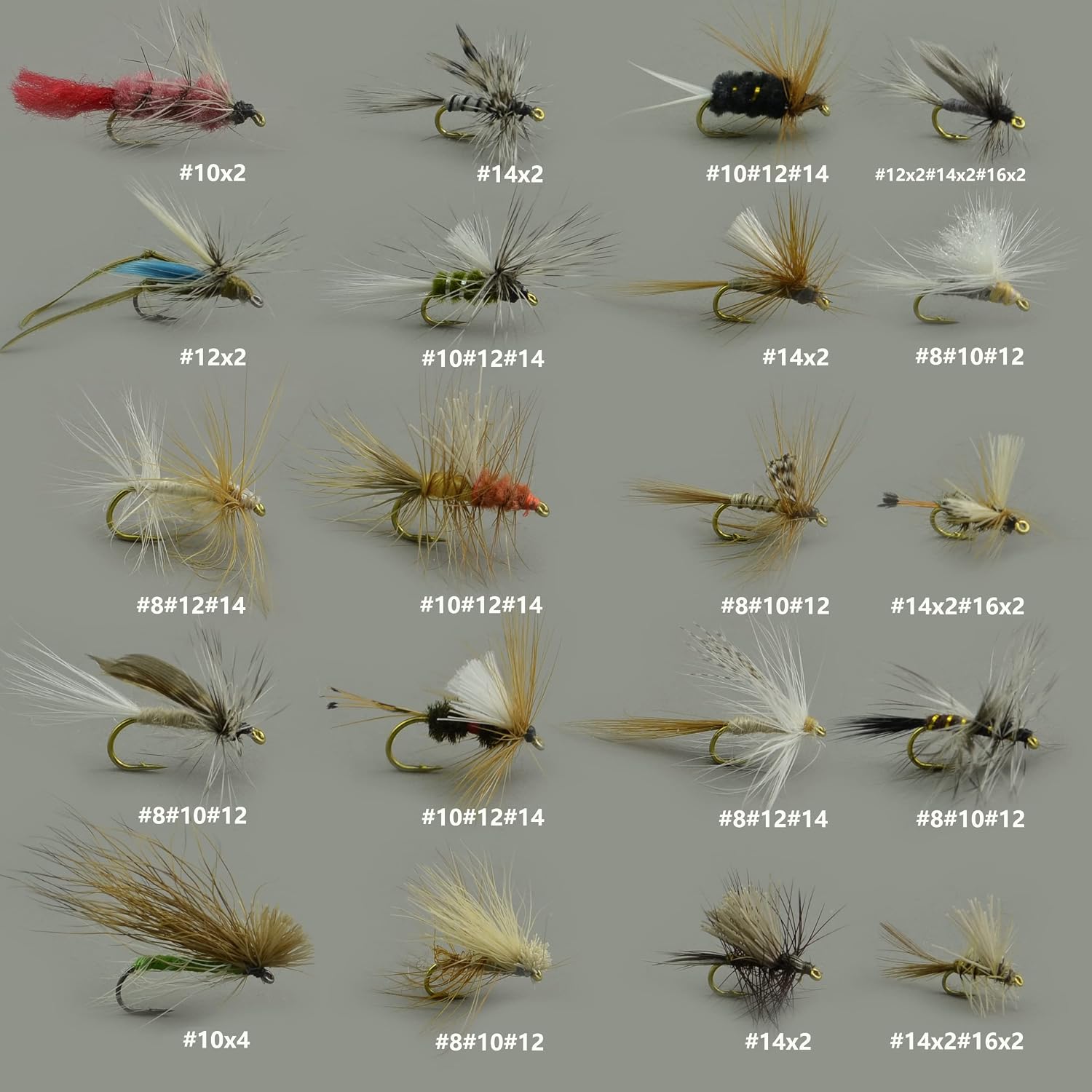 | Realistic Flies Fly Fishing Flies kit | Fly Assortment Trout Fly Fishing with Fly Box | with Dry | Wet Flies | Nymphs, Streamers | (120 pcs) Two Fly Boxe