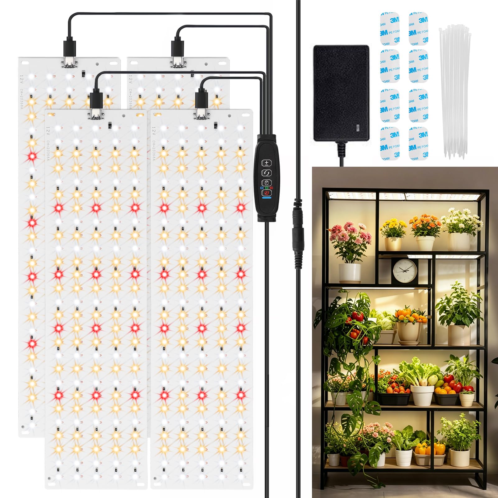 lampe horticole led 540pcs spectre