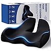 Benazcap X Large Memory Seat Cushion for Office Chair Ergonomic Cushions Butt Pillow for Pressure Relief Sciatica & Pain Relief Memory Foam for Long Sitting for Gaming Chair and Car Seat