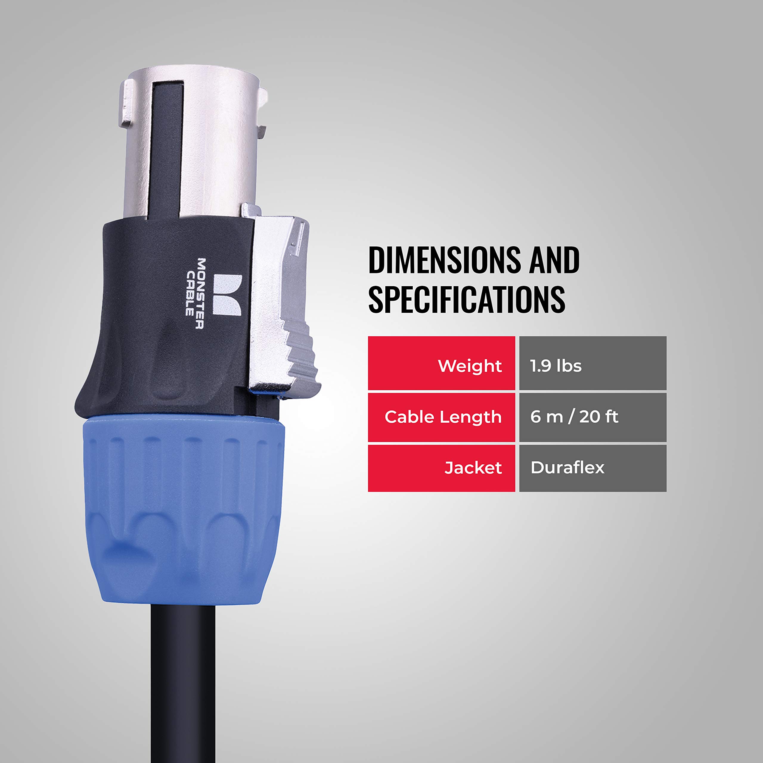 Monster Cable - P600-S-20SP Prolink Performer 600 - cavo Speakon - 6 m