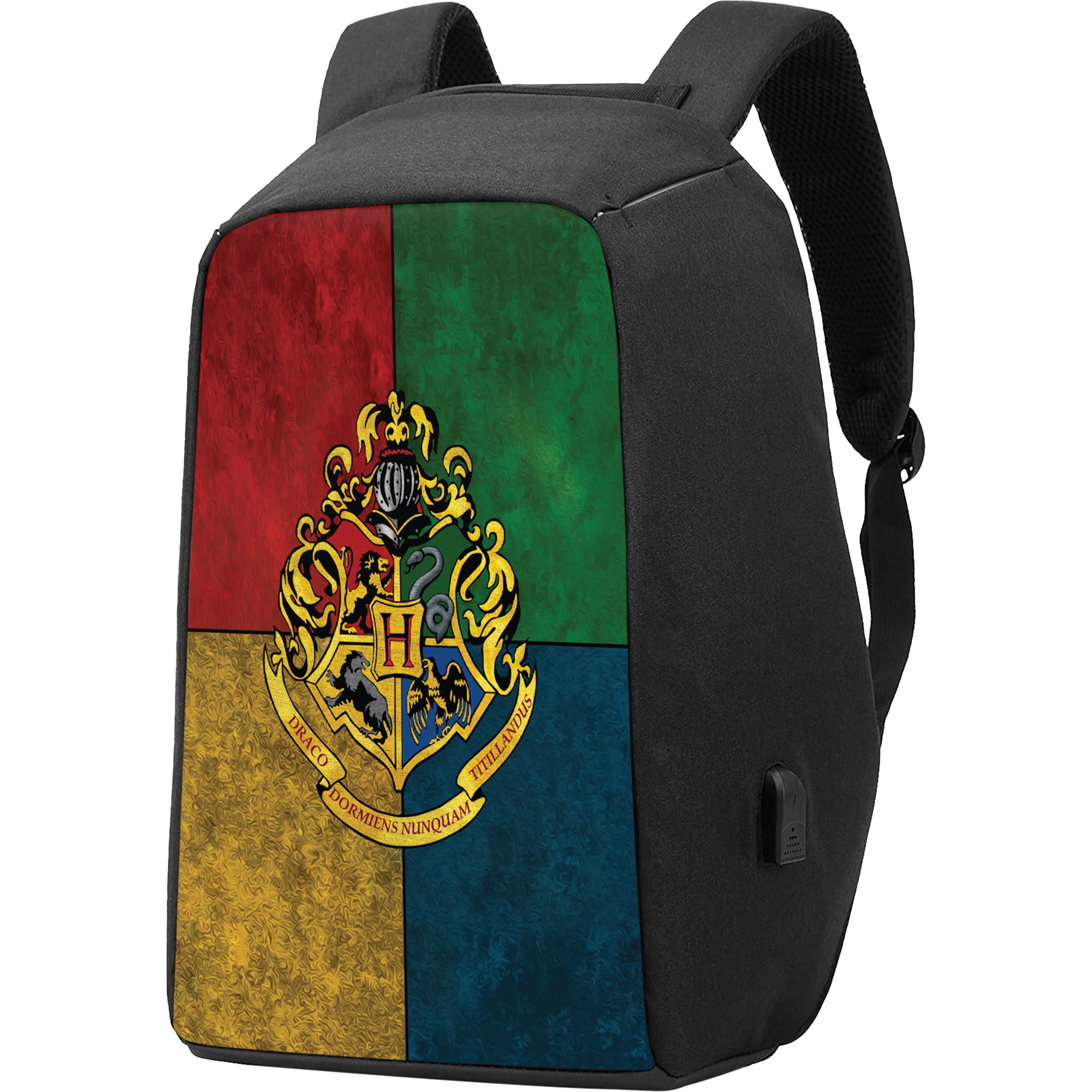 MCSID RAZZHarry Potter - Anti Theft Backpacks (15.6 Inch) - For Men & Women - School/College Bag For Boys & Girls (House Crest)