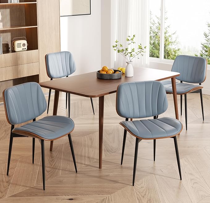 Amazon.com - choairy Dining Chairs Set of 4, Mid Century Modern Dining ...