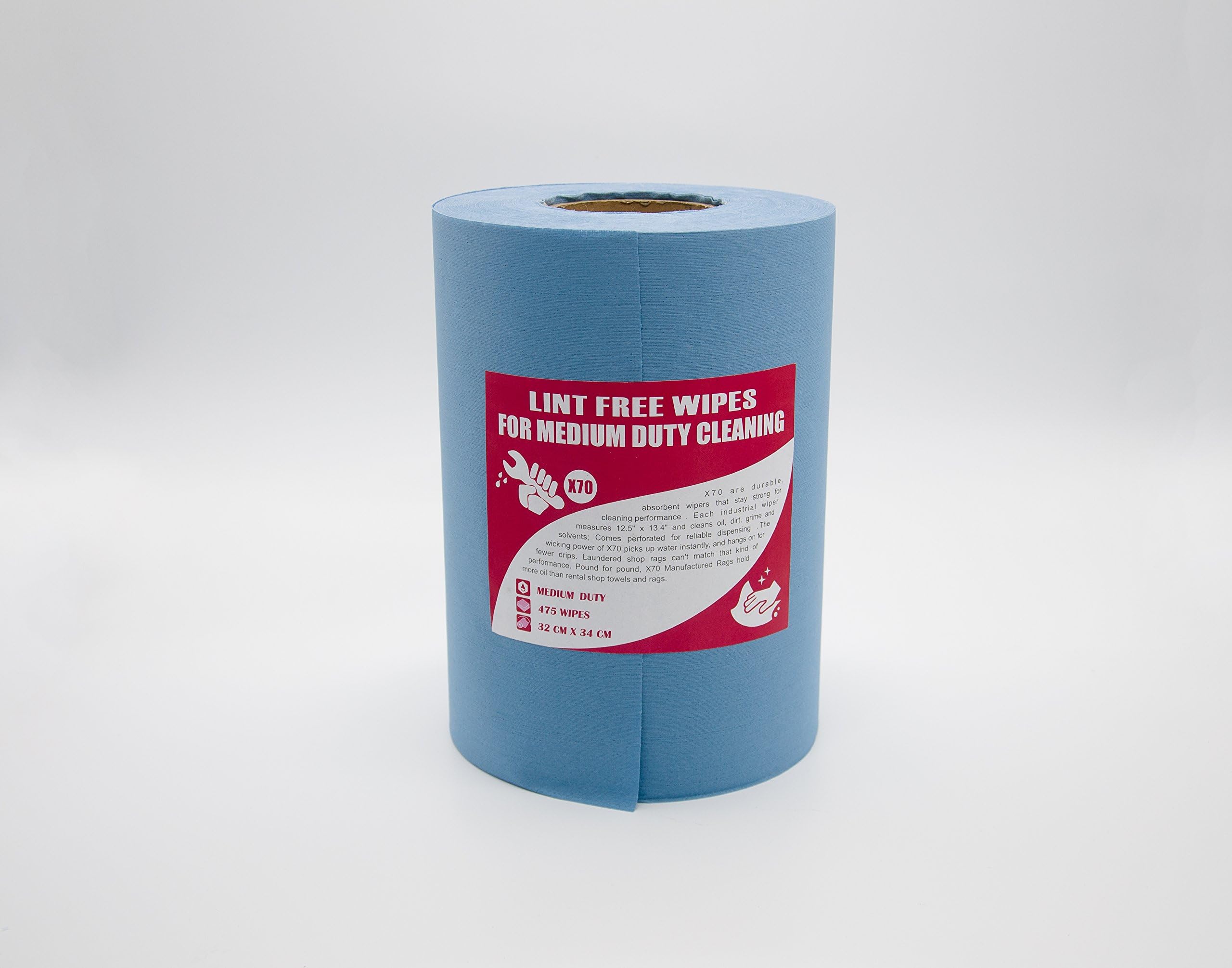 Medium Disposable Wiper Reusable Cloth Lint Free Wipe Cloth 475Sheet Per Roll