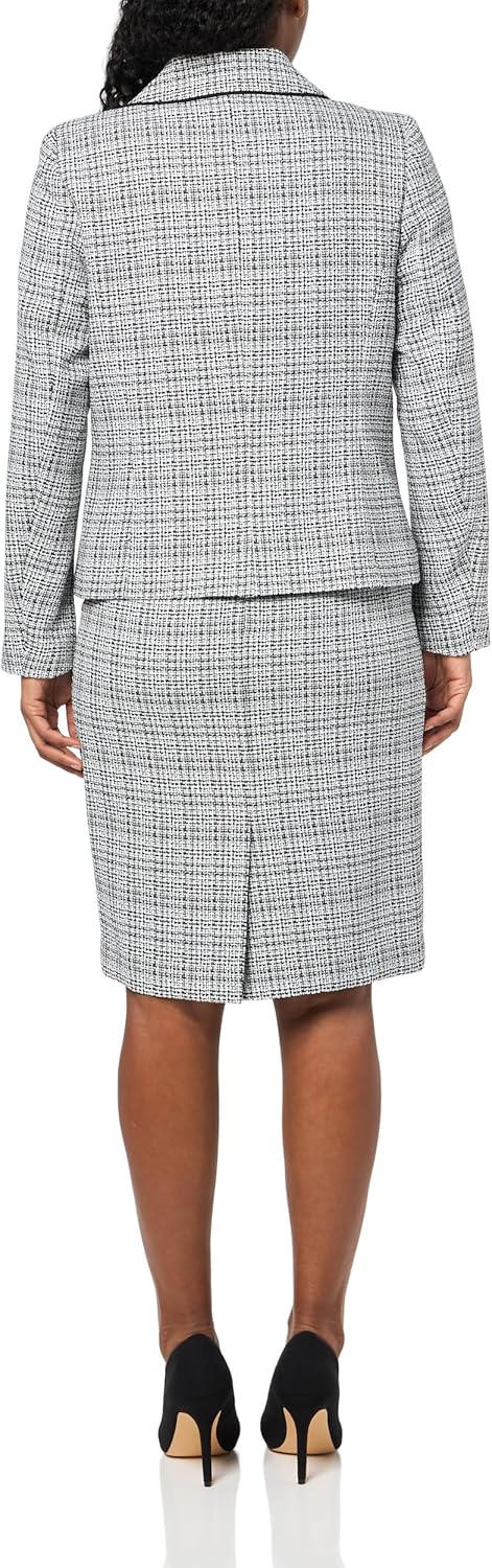 Le Suit Womens One Button Blazer & Skirt, 2pc Set - Image 2