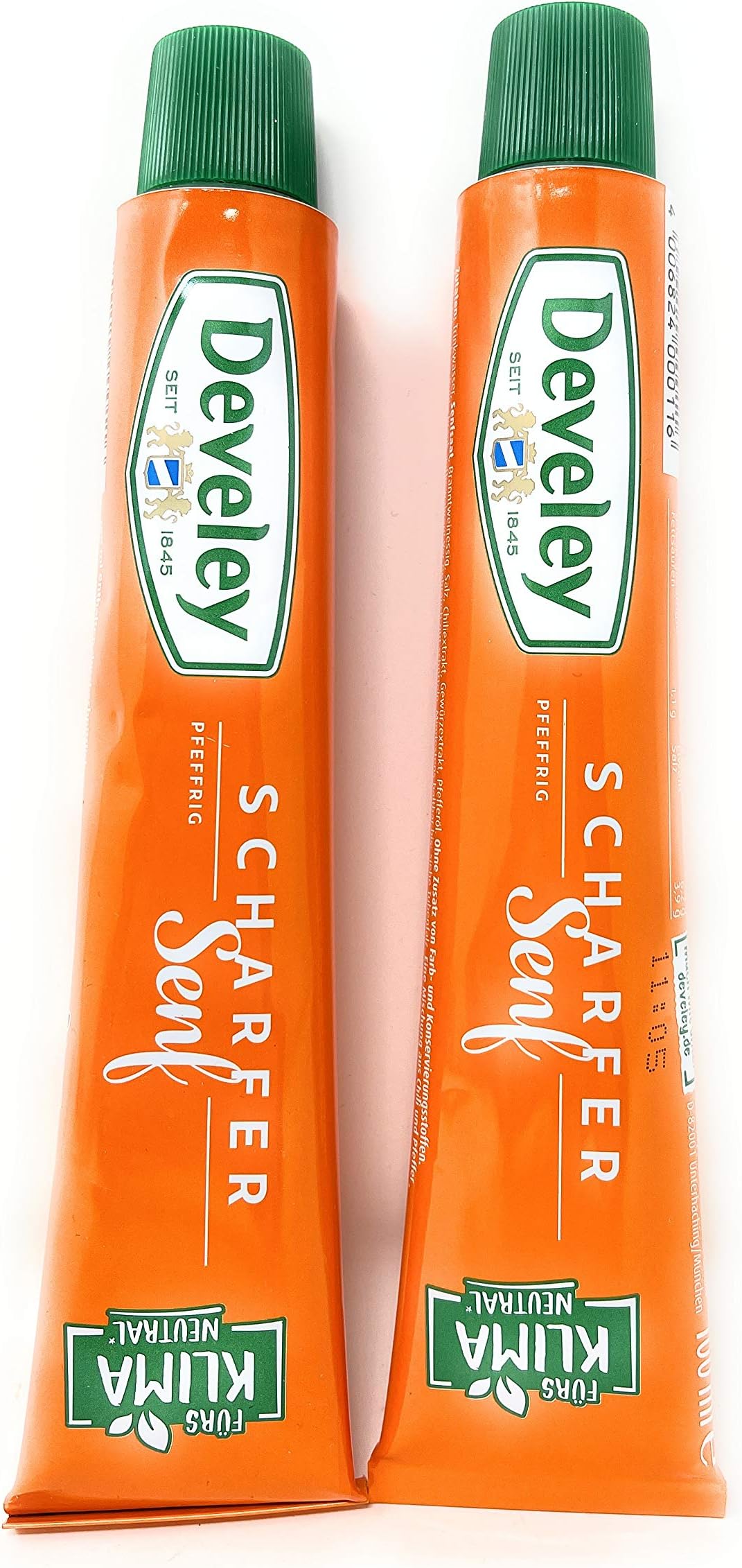 DeveleyHot Tube Mustard Imported German Gourmet Mustard, Gourmet 2 Pack 6.76 Ounce