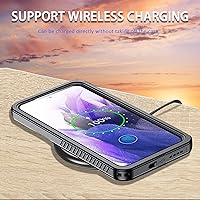 Vista 6 de Miimall Funda impermeable compatible con Samsung Galaxy S23, S23 [lente y protector de pantalla integrados] [impermeable] de cuerpo completo
