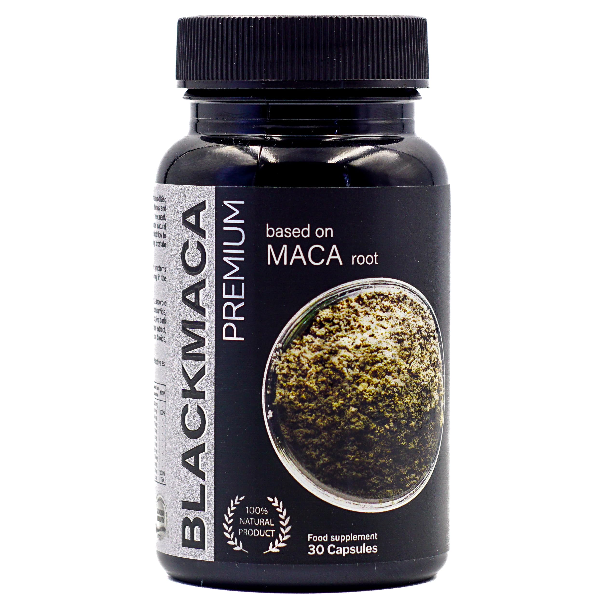 BLACKMACA PREMIUM Maca Peruana Negra + Tribulus Terrestris + Arginina + Zinc, Maca Negra | 30 Cápsulas
