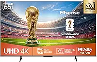 Hisense Smart TV 4K 65' Polegadas 65A6NV com Dolby Vision, HDR10, HLG, DTS Virtual X, Compatibilidade Alexa e Google Home
