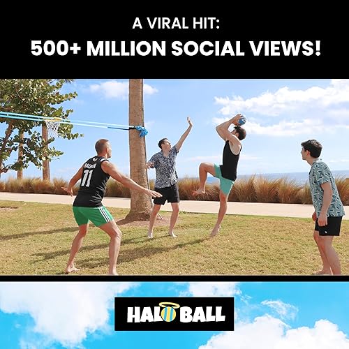 Miniatura 2 de HALO BALL Aro de baloncesto portátil con altura ajustable  Juega al aire libre flotante en la playa, césped, patio trasero, piscina, césped  Nuevo