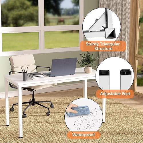 Miniatura 4 de Escritorio para computadora para espacio pequeño, moderno y simple, escritorio para computadora portátil, escritorio de estudio para oficina en