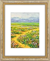 Golden State Art Ornate Vintage Gold 11x14 Picture Frame for 8x10 Photos with Mat or 11x14 Prints - Real Glass Wall Display