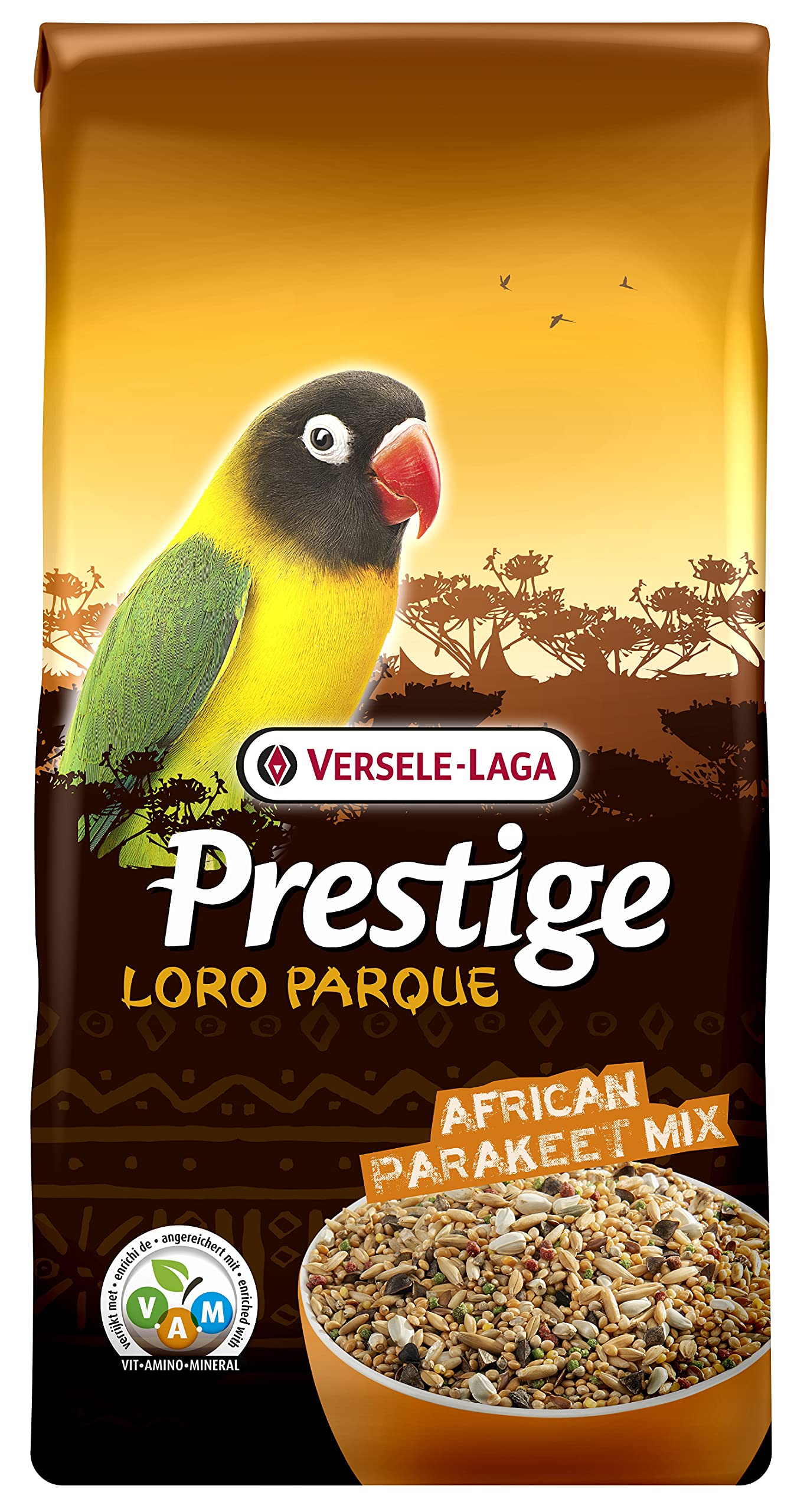 VERSELE-LAGA - Mix di parrocchetti africani Prestige Loro Parque - Mix di semi arricchiti, completi e vari - 20 kg