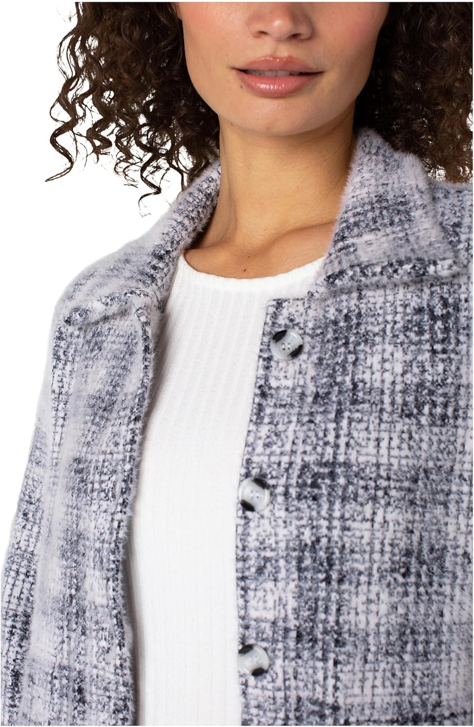 Liverpool womens Long Sleeve Collared Bomber Sweater Jacket - Image 3