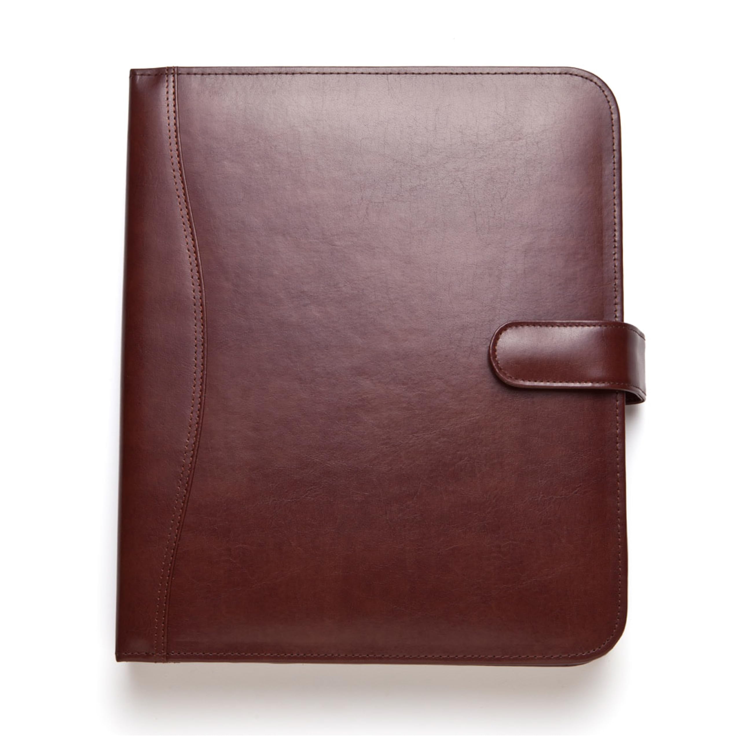 Planner Pad Couverture à 7 anneaux en cuir reconstitué, convient uniquement aux pages Planner Pad de 21,6 x 27,9 cm, bordeaux