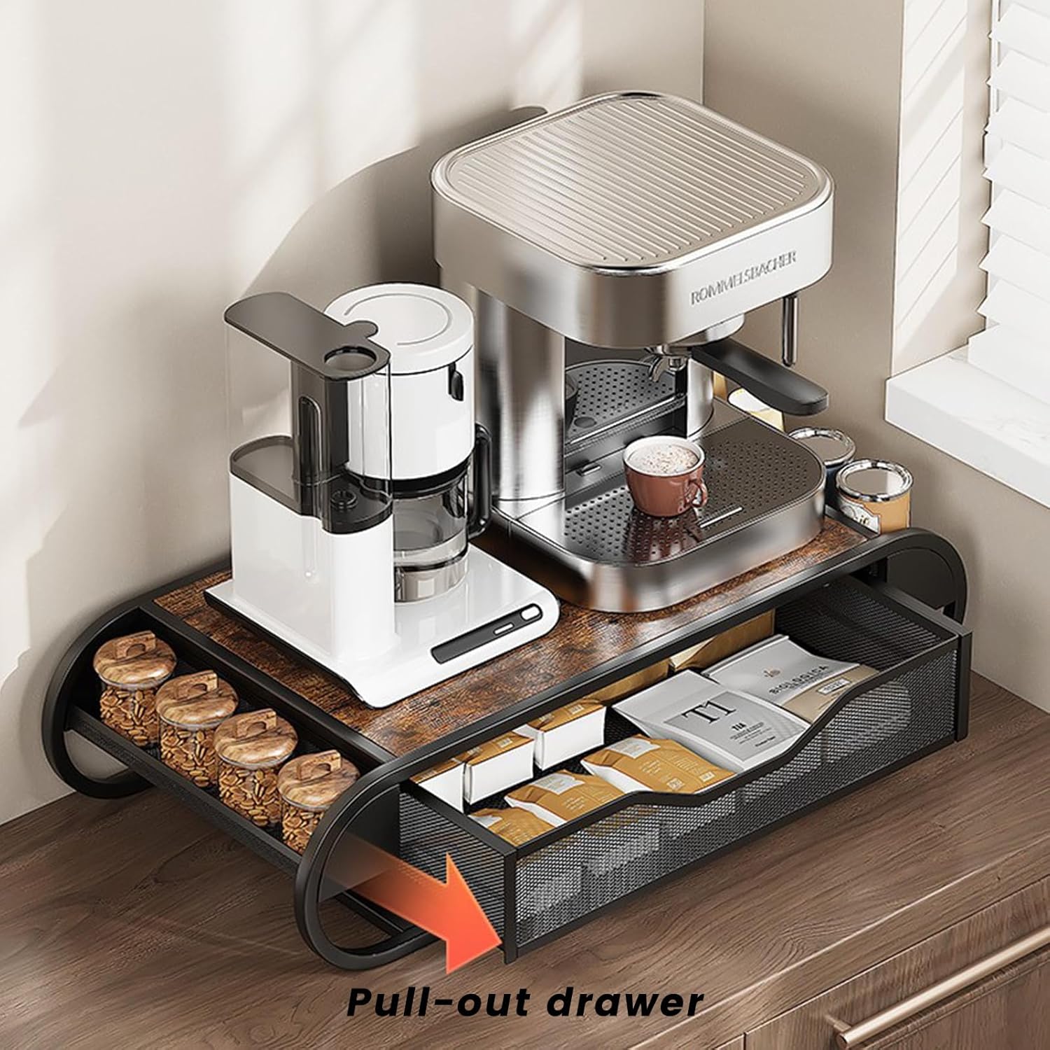 Organisateur De Dosettes De Café Plateau Support De 40 Capsules Pour Bureau Bar Caf