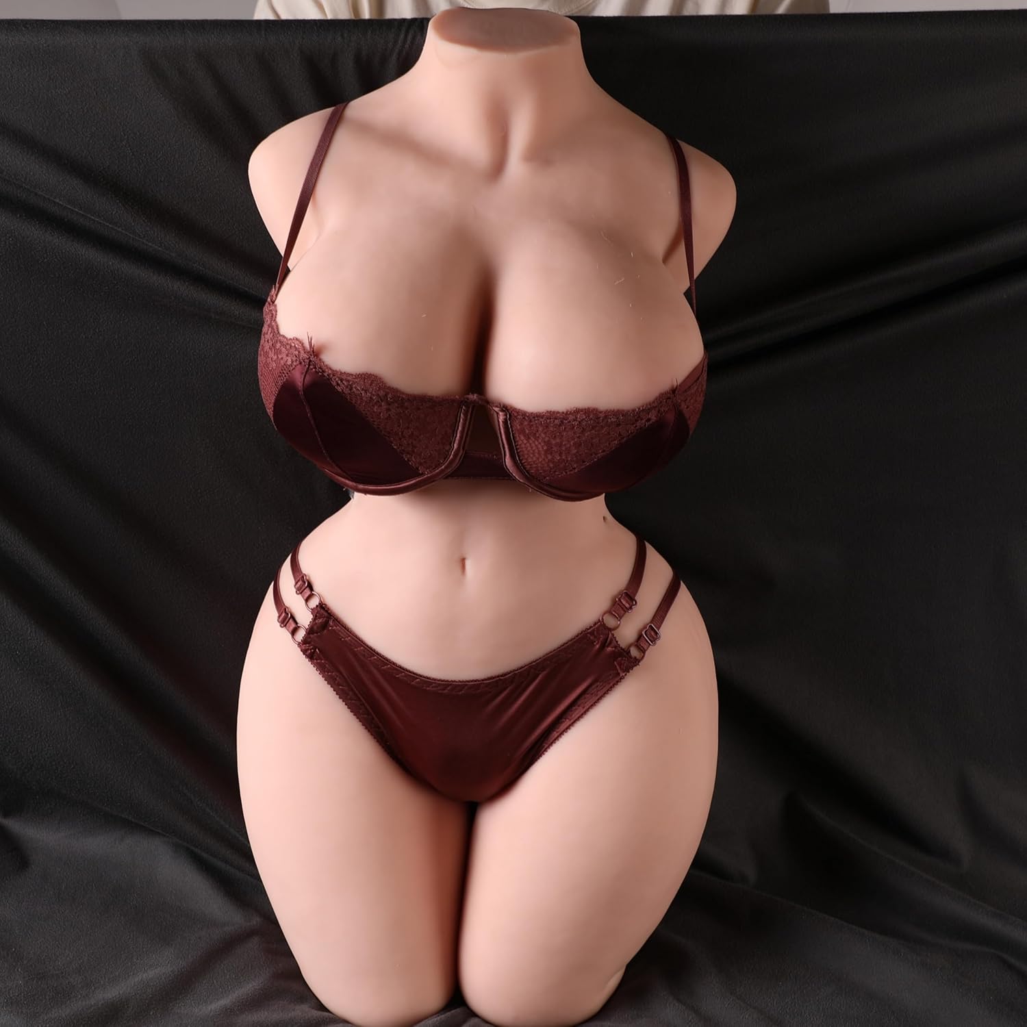 38.6LB Realistic Sex Doll Torso for Men – Lifelike Full-Size Big Boobs & Butt, Soft TPE 3-in-1 Vagina, Anal, and Breast Male Masturbator, Adult Sex Toy for Intense Pleasure