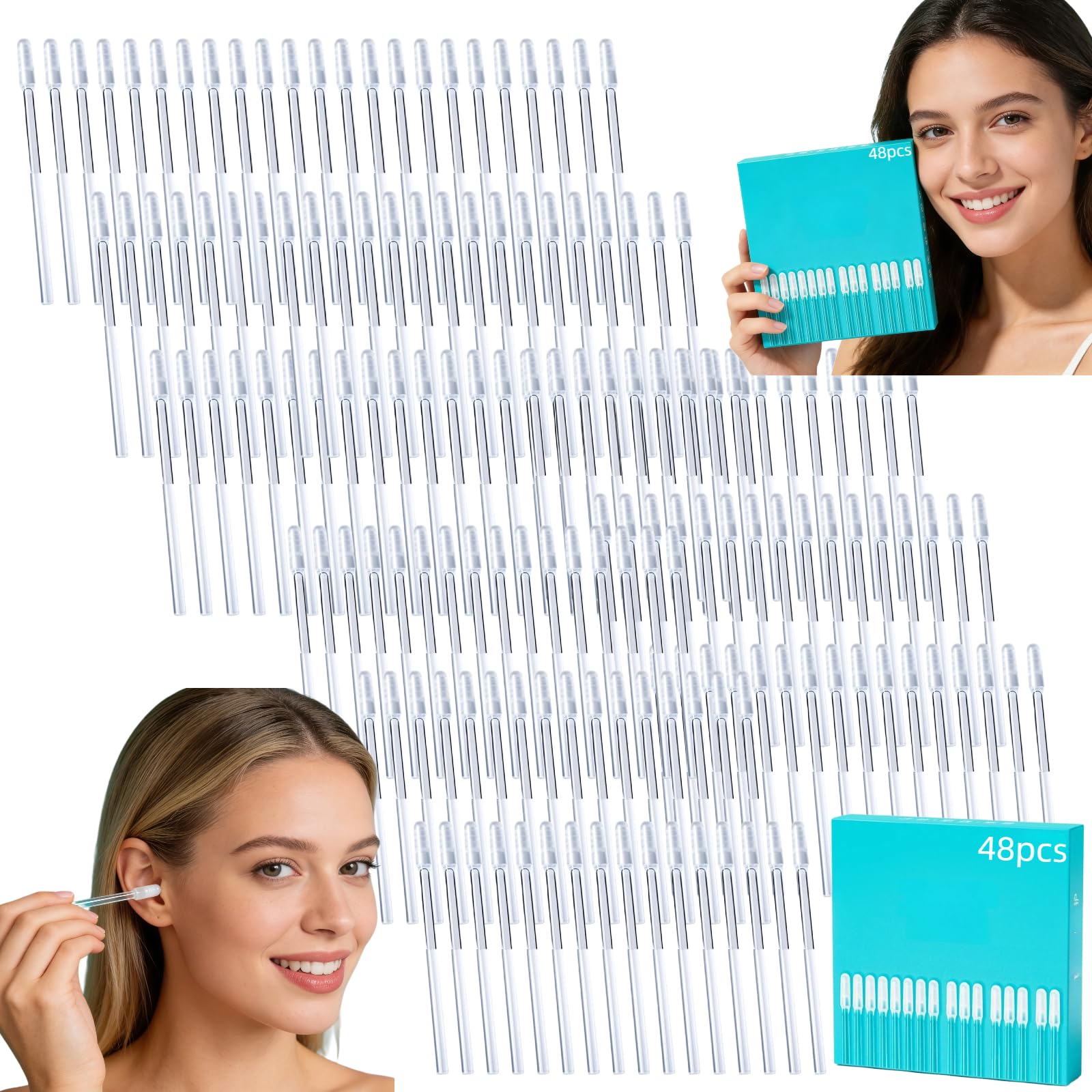 2026 New Sticky Ear Cleaning Sticks Gentle Visible Ear Care 48pcs Sticky Ears Cleaners for Adults Earwax Removal