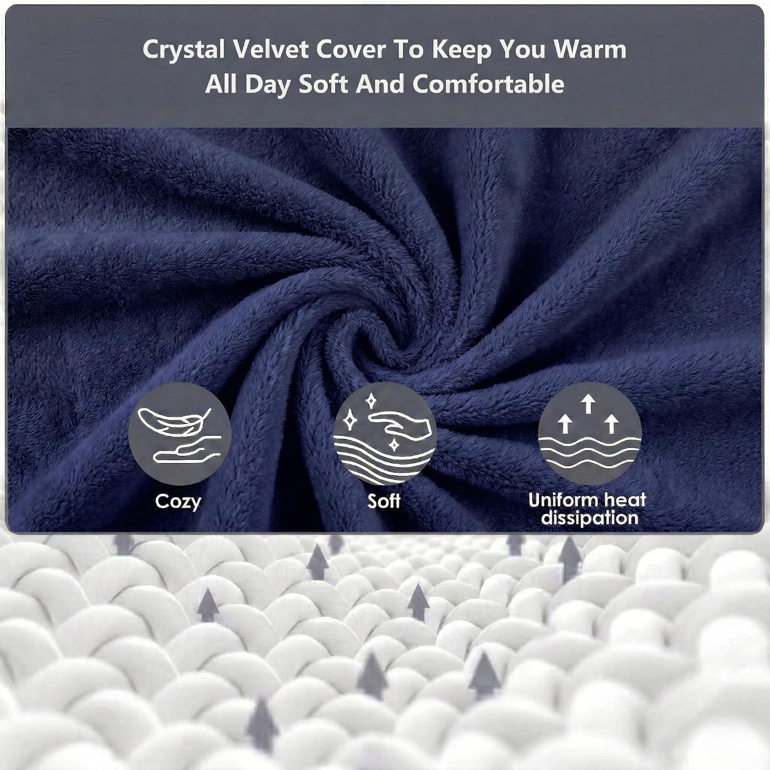 U-Shaped Neck Hot Water Bottle, BS1970:2012 Certified Natural Rubber, 1L Wearable Cervical Heating Pad, Crystal Velvet Cover, Shoulder Warmer for Neck Pain & Arthritis Relief