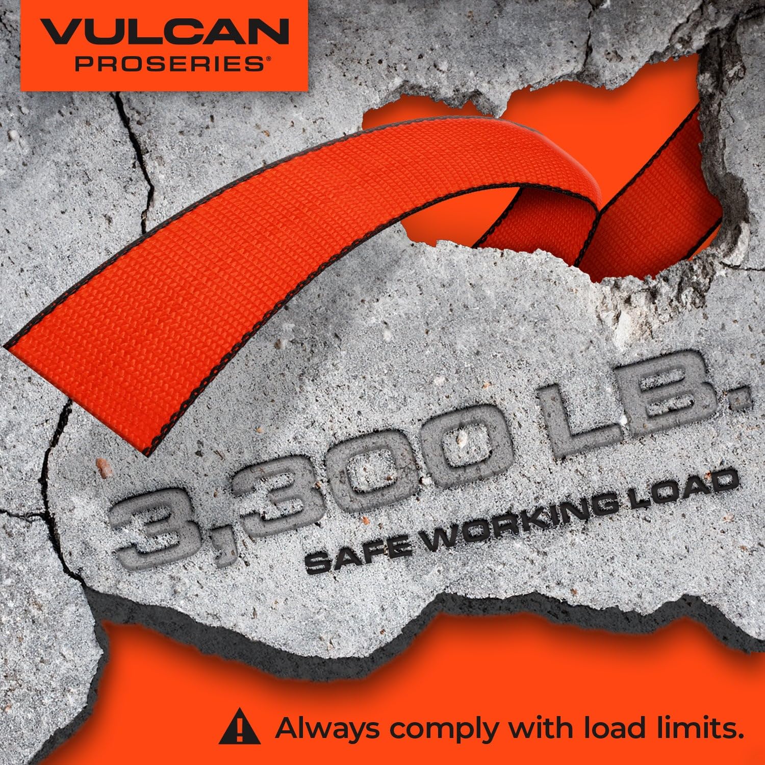 VULCAN Car Tie Down Straps - 4 Pack, 3300 lb Safe Load -7