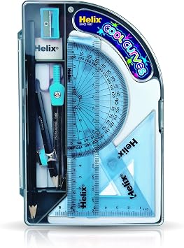 Helix Cool Curves Maths Set (Assorted Colours)