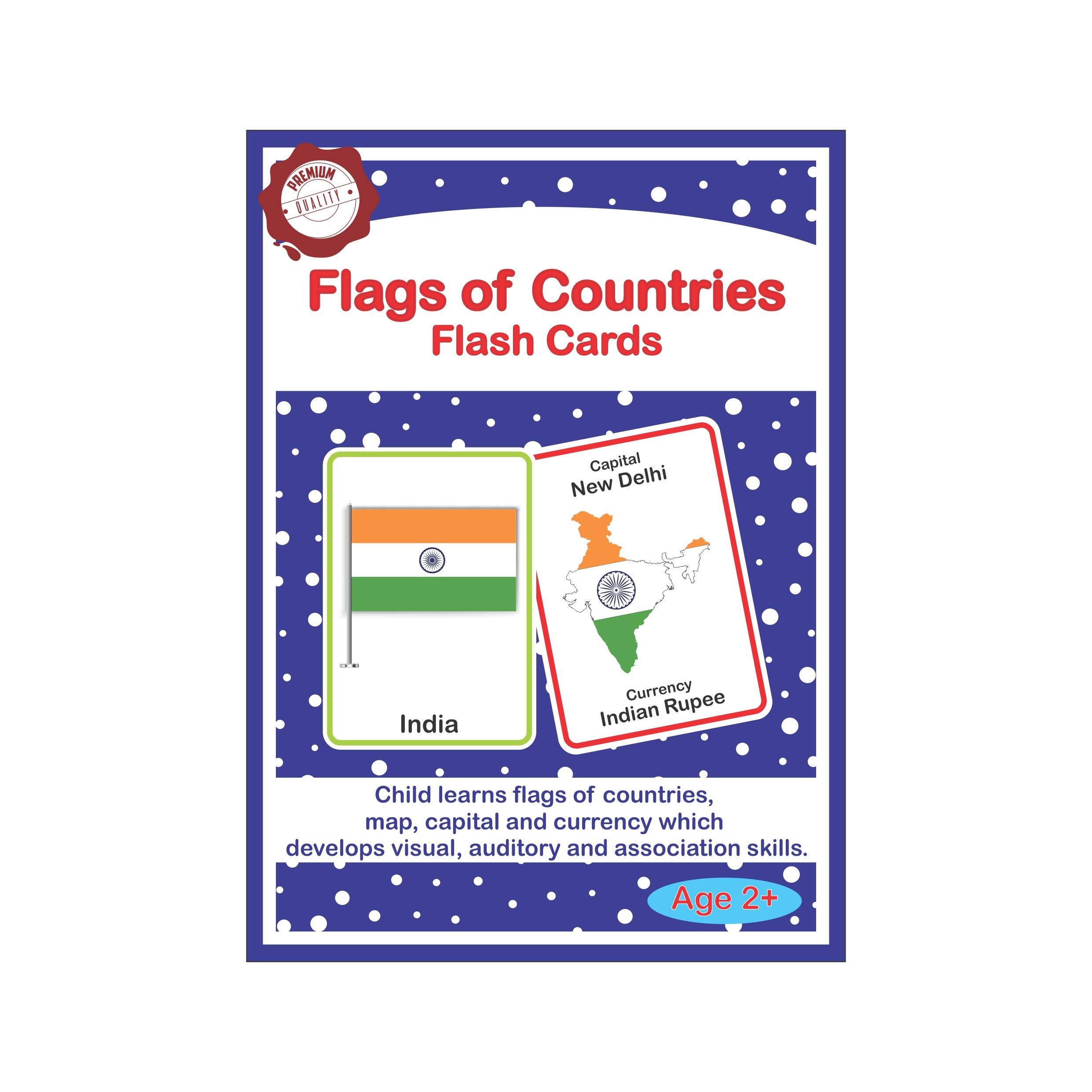 Meraki Babies Country Flags Flash Cards for Kids - Learning & Education - 32 Cards - 1 Year - Blue (B08ZV917CG) Amazon Price History, Amazon Price Tracker