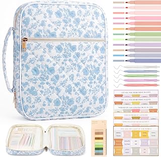 Bible Cover Case for Women Bible Bag w/Handles Bible Study Supplies