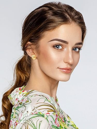 Miniatura 3 de BBTO Juego de 24 pares de aretes de perlas de cristal, joyería para mujeres y hombres