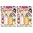 JA-RU Magic Baby Doll Bottles (4 Pack) - Milk and Juice Bottles, Baby Doll Accessories