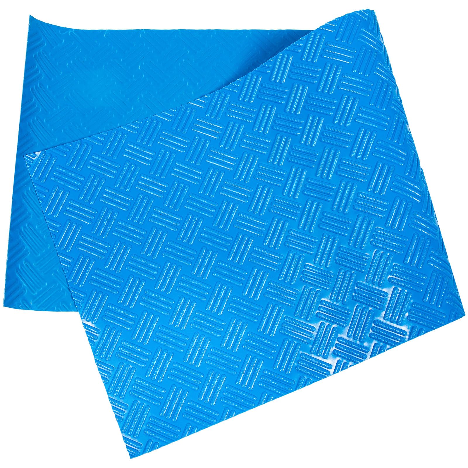 Esterilla antideslizante para piscina azul de PVC con rayas VALICLUD para exterior