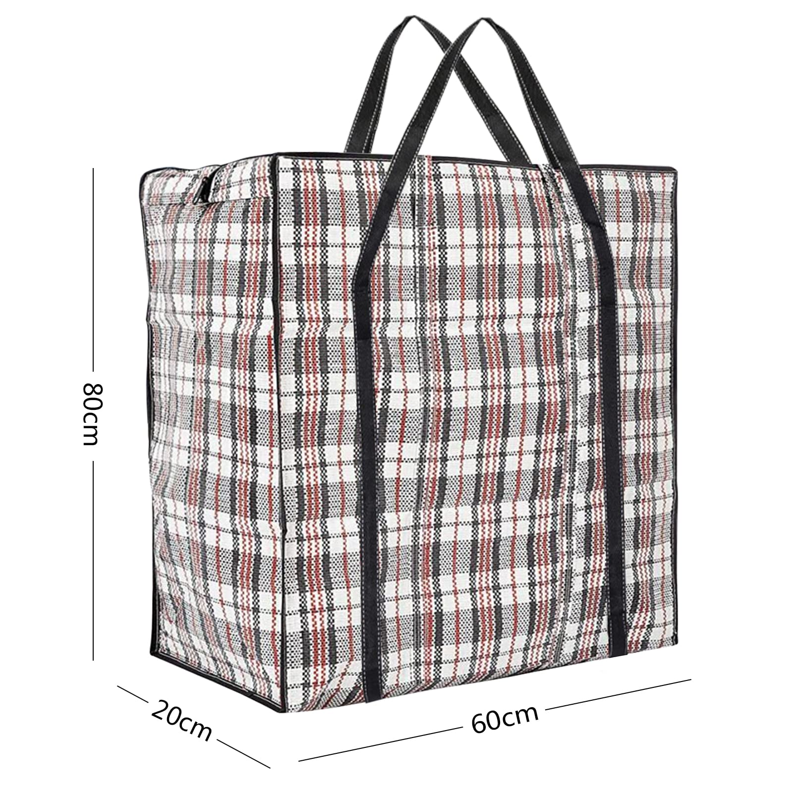 Lot de 3 Sac à Linge Extra Large de Rangement, Sacs à Linge Réutilisable Grand Fermeture Éclair Shopping Sac de Rangement Robuste, Sacs de Déménagement Pour Voyage Linge Vêtements