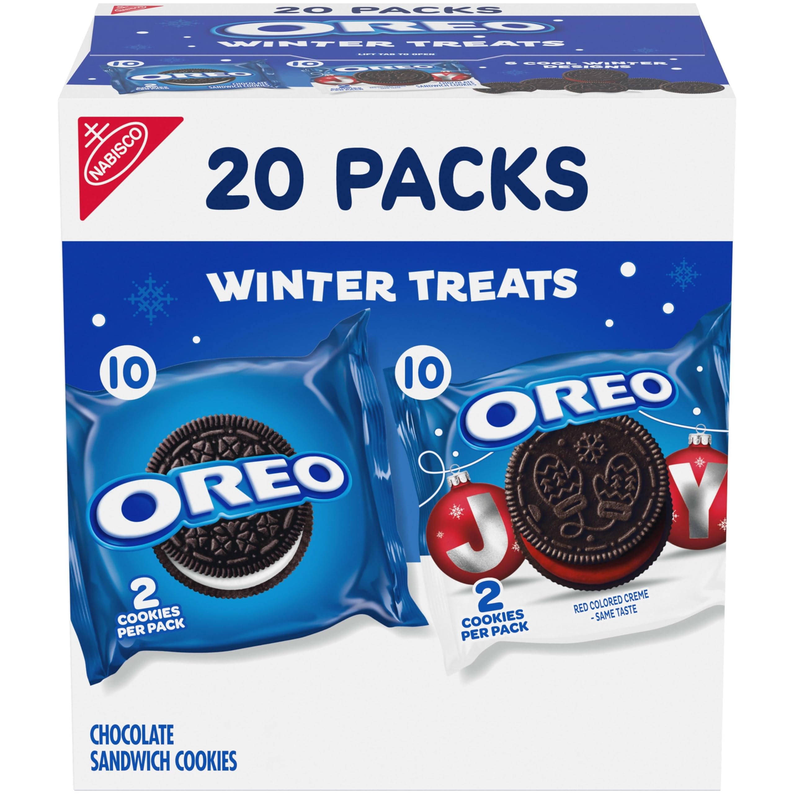 Holiday Cookies Variety Pack, 20 Snack Packs