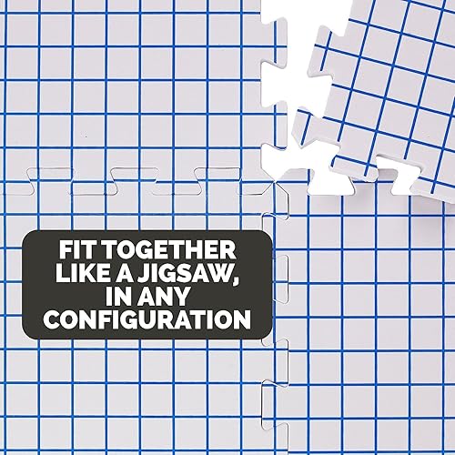 Miniatura 2 de KnitIQ - Bloques de tapetes para tejer y proyectos de ganchillo, tableros de bloques extragruesos, con cuadrículas, 150 pines en T y bolsa