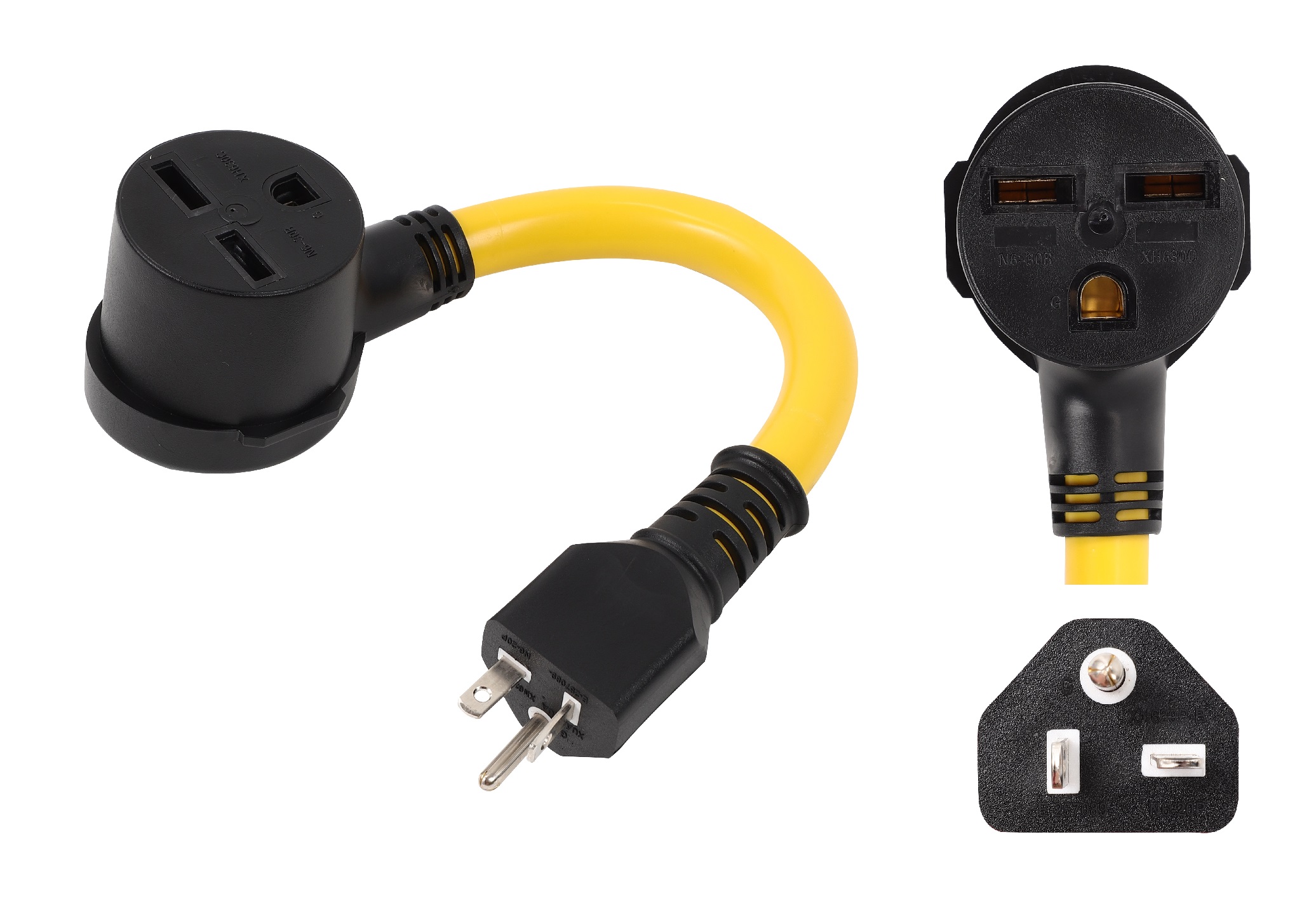 ONETAK NEMA 6-20P to 6-30R 240V 20 Amp 3 Prong Male Plug to 3