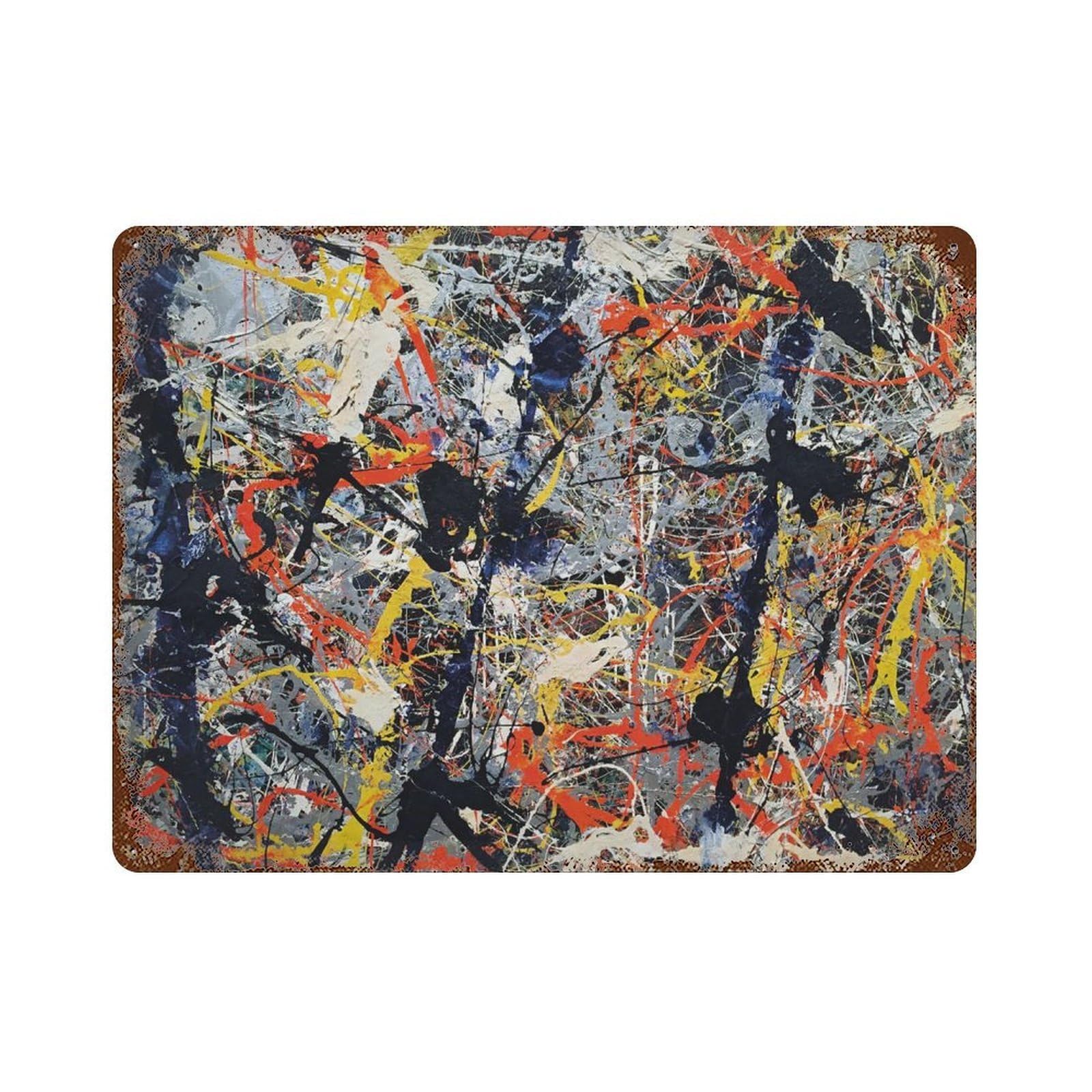 xiaoxiaoshen Jackson Pollock Exhibition Abstract Expressionist2 Wall Decor Art Metal Tin Poster Modern Home Decor Art Home Bar Shop Decorations Vintage Sign 30x40cm