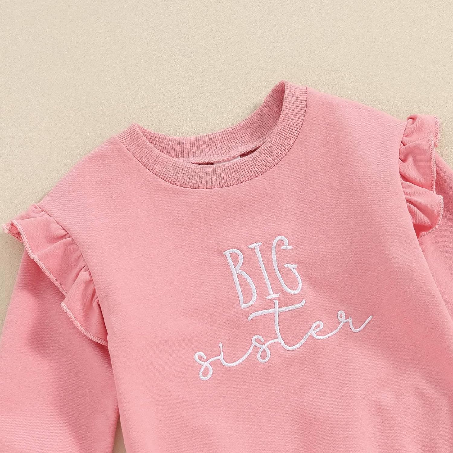 Big Brother Little Sister Outfits Crewneck Sweatshirt Pants Set Sibling Matching Outfits Fall Winter Clothes - Image 2