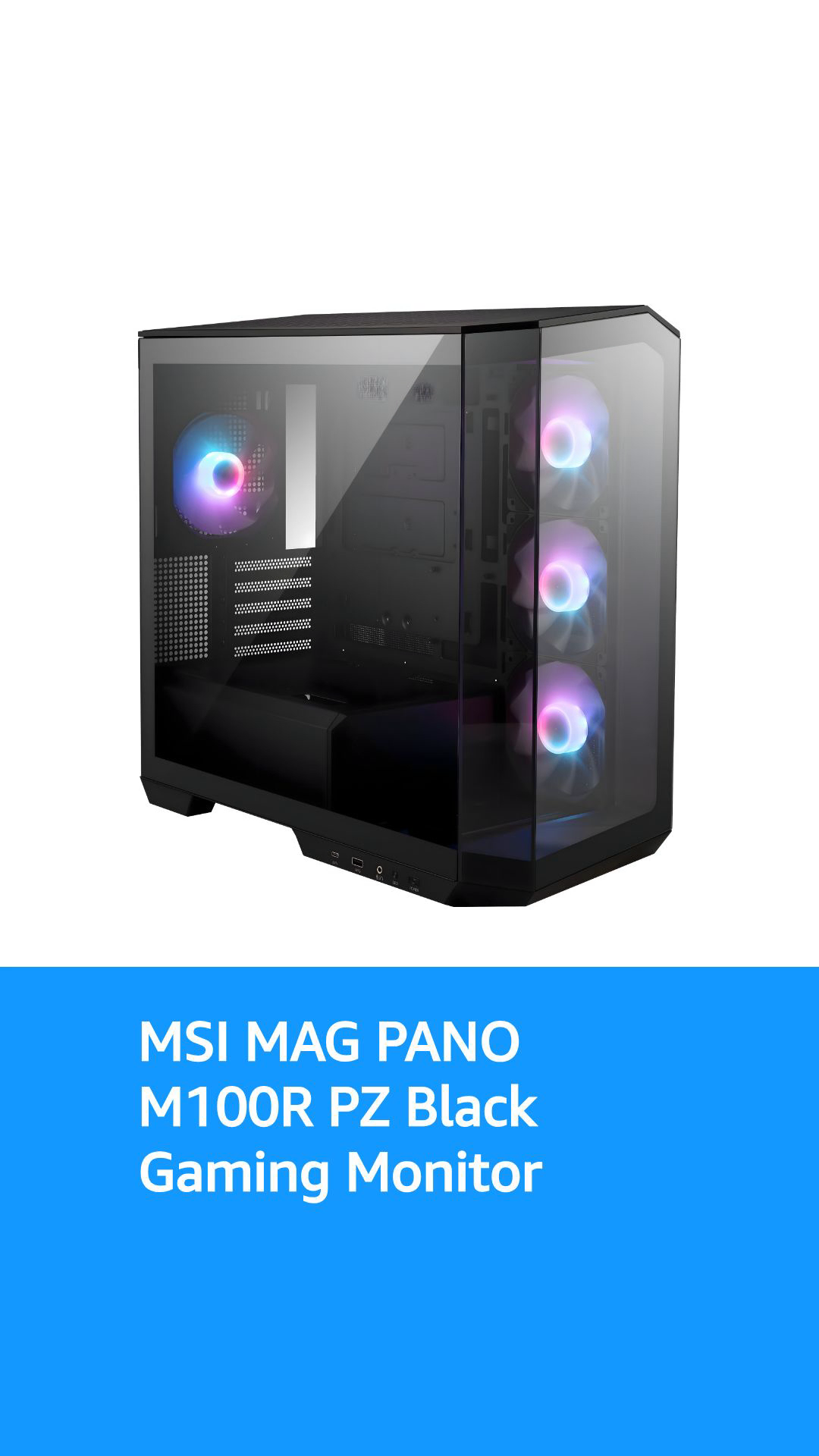 MSI MAG PANO M100R PZ Black Micro ATX Gaming Case