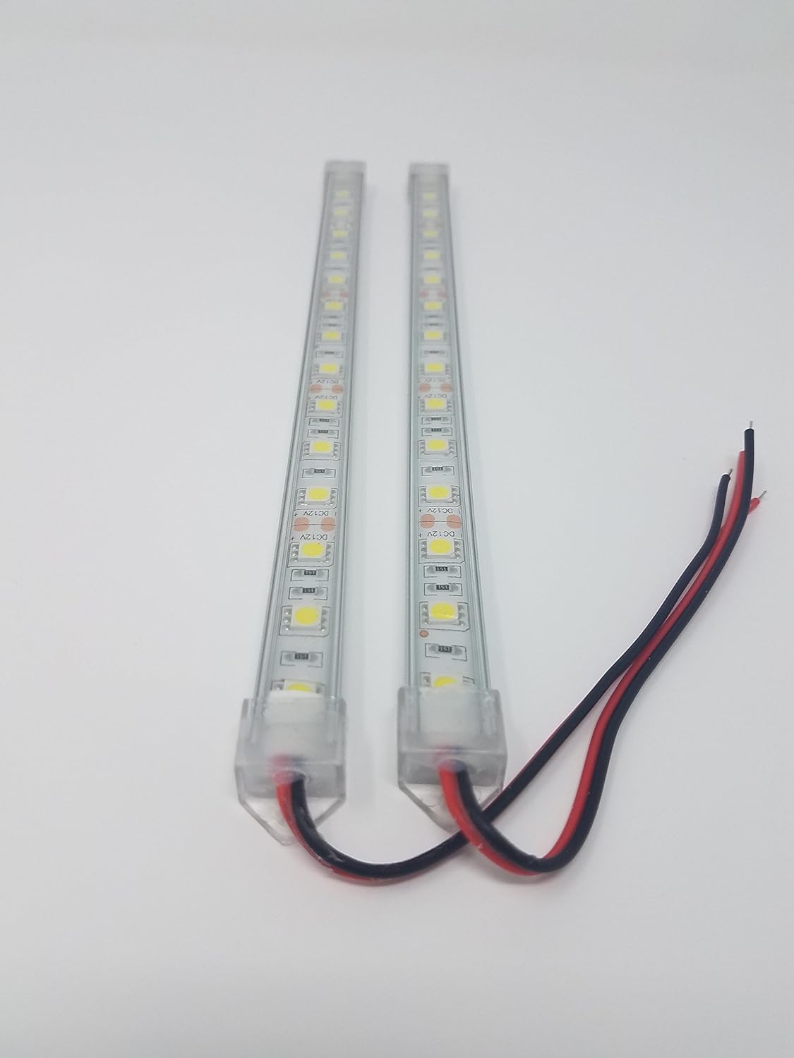 2 Pack | 20 Inch White Marine Grade Under Gunnel LED | Rigid LED Light Strip | Courtesy Accent Boat Light Strip | Waterproof IP65