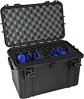 Vista 1 de Estuche para pistola Doro para 6 pistolas 24 con inserto de espuma MyCaseBuilder personalizado, resistente al agua, armas de fuego tácticas