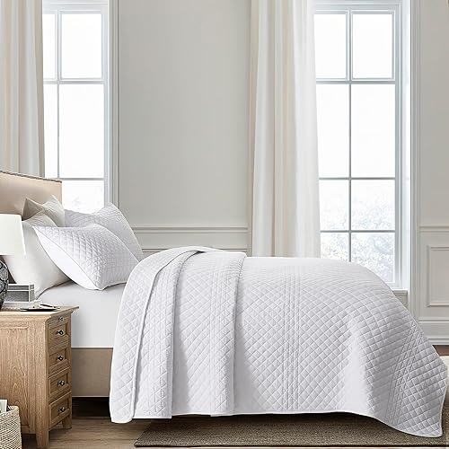 Miniatura 2 de Bonlino Juego de edredón de cebada Juego de edredón ligero de verano de estilo bohemio moderno a rayas con 2 fundas de almohada para el hogar