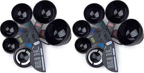 Miniatura 11 de Fox Run Juego de cucharas medidoras de plástico de 6 piezas, color blanco, 1.6 x 9 x 3 pulgadas